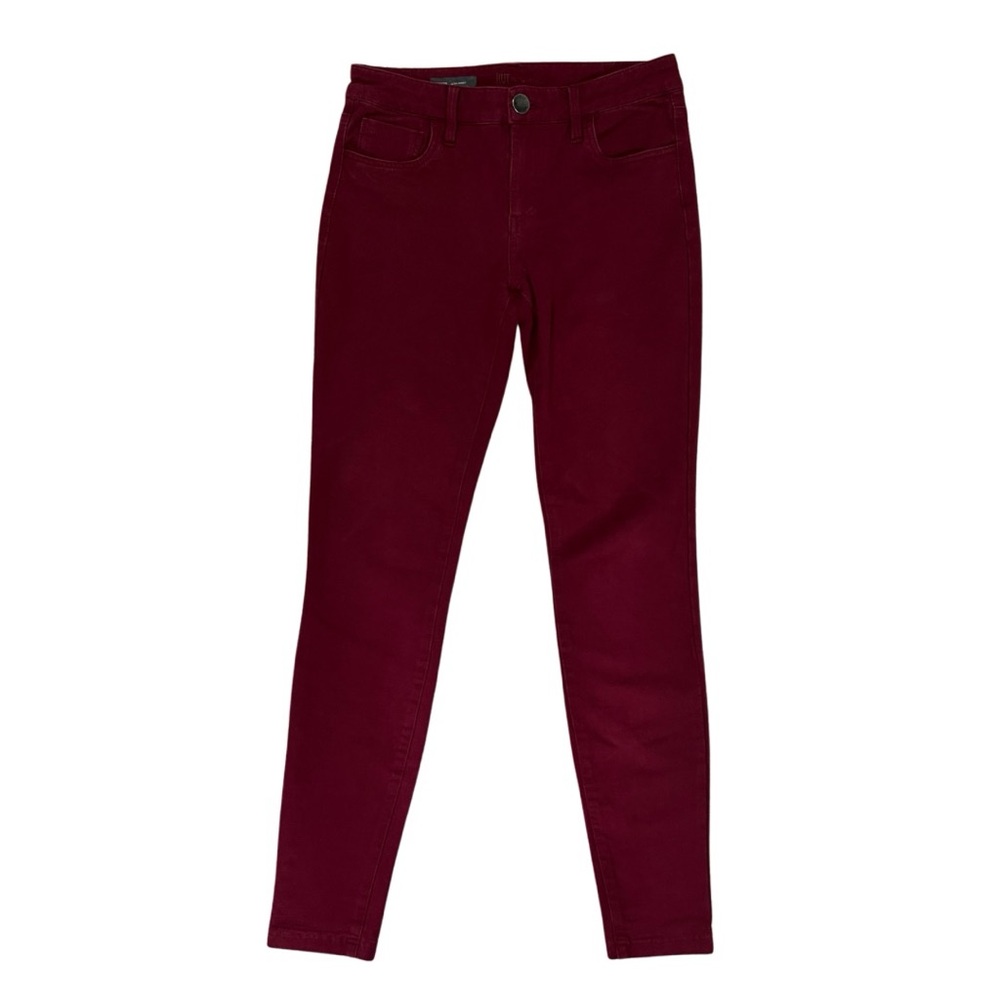 Kut From The Kloth Ultra Skinny Pants Size 2 Red Jennifer - Picture 2 of 15